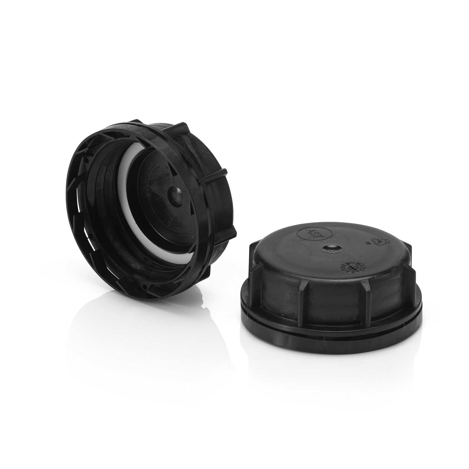 Providers Of DIN/51 Black Tamper Evident Cap - Ribbed