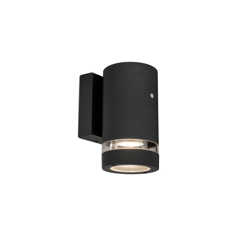 Kosnic Ocala Dusk to Dawn Down 1 x GU10 Wall Light Black