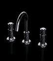 Twist Black Chrome 3-Piece Deck Basin Tap (47BCE)