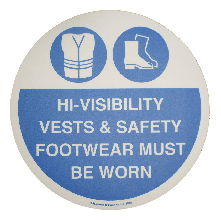 Hi-Visibility Floor Signs for Garages