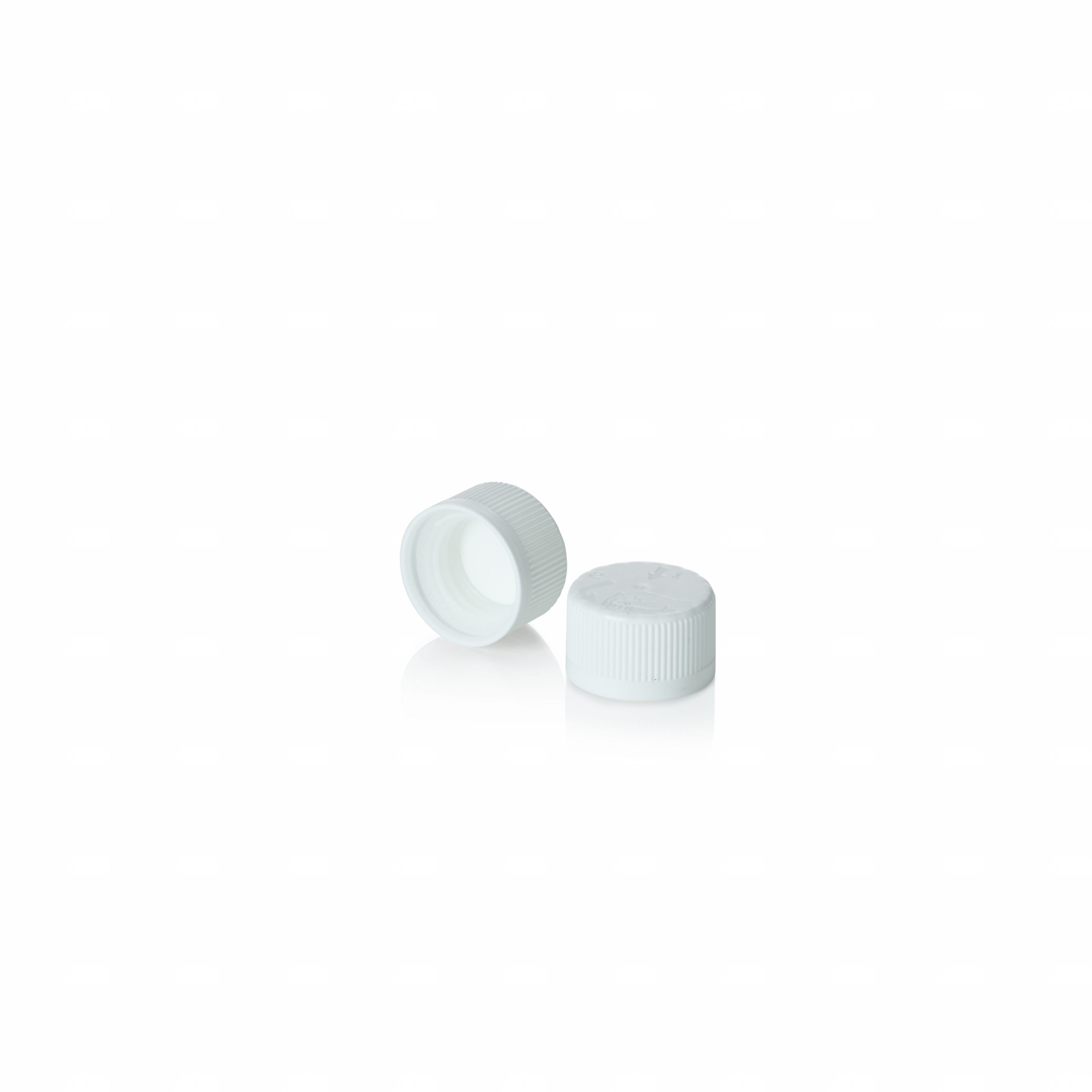 Stockists Of 24/410 White Wadded Child Resistant Cap - Fine Ribbed