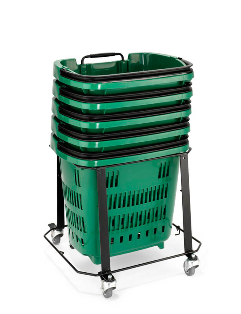 Stacker For Small Trolley Baskets for Supermarket
