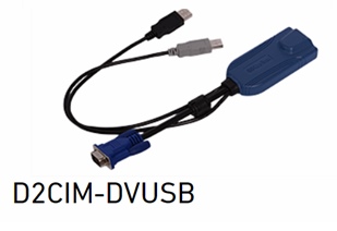 D2CIM-DVUSB Raritan D2CIM-DVUSB Dominion KX2 VGA Video, Enhanced USB CIM for Virtual Media (BIOS access) and Absolute mouse syncronization