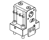 Radial rear-set driven tool H&#61;100mm