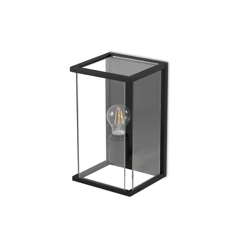 JCC 15W Glazed LED Lantern Black