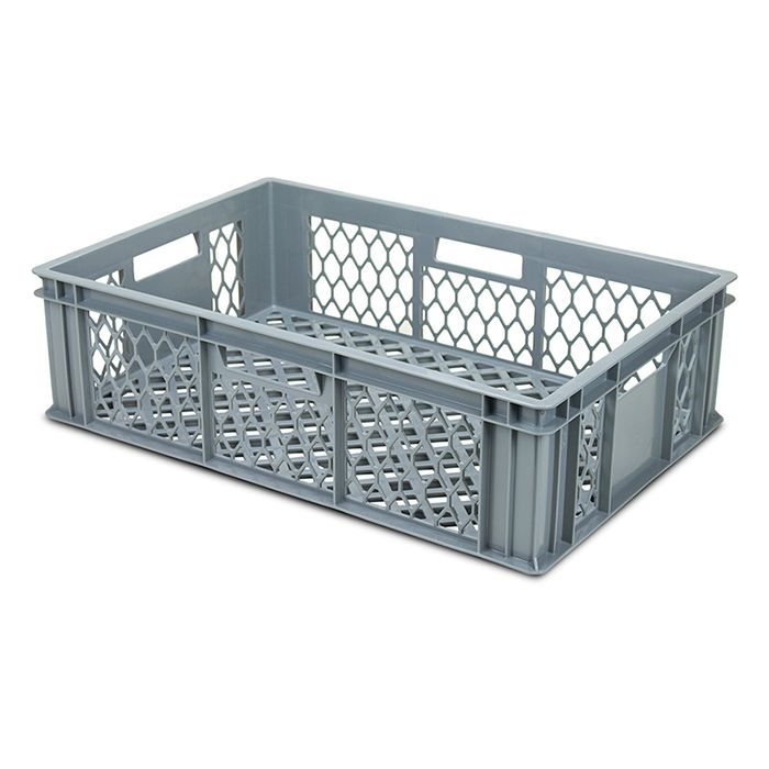 34 Litre Perforated Stacking Euro Crate (600x400x170mm)