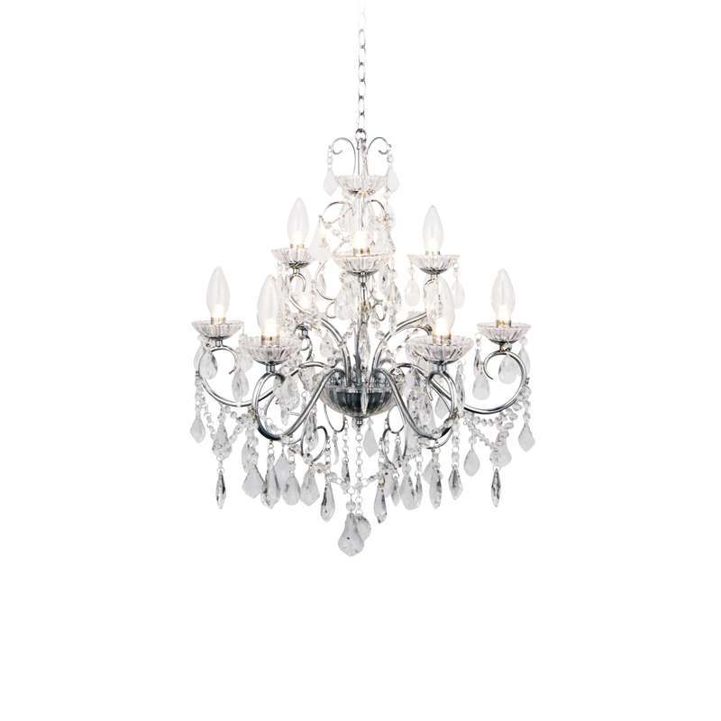 Forum Vela Chandelier 9xG9 Light Chrome