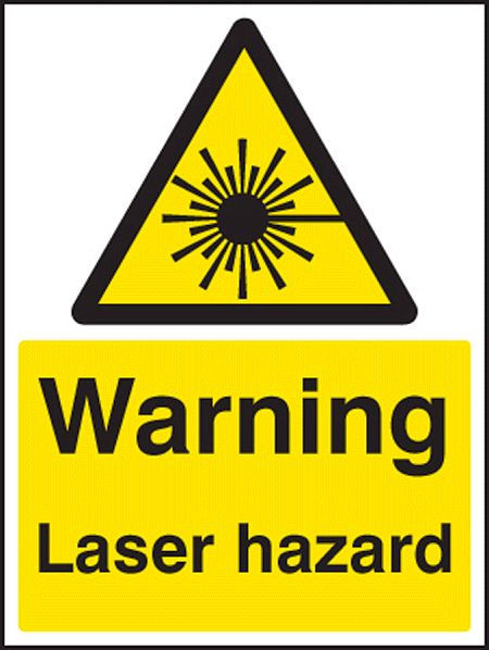 Warning laser hazard