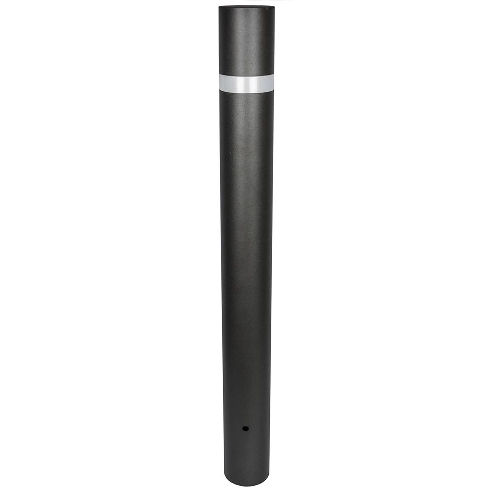 Mild Steel Bollard - 1000mm High x 100mmPrimer painted Black (Concrete-In)