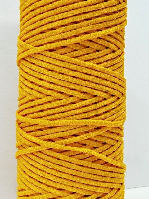 4mm Braided Polyethylene Twine - Yellow