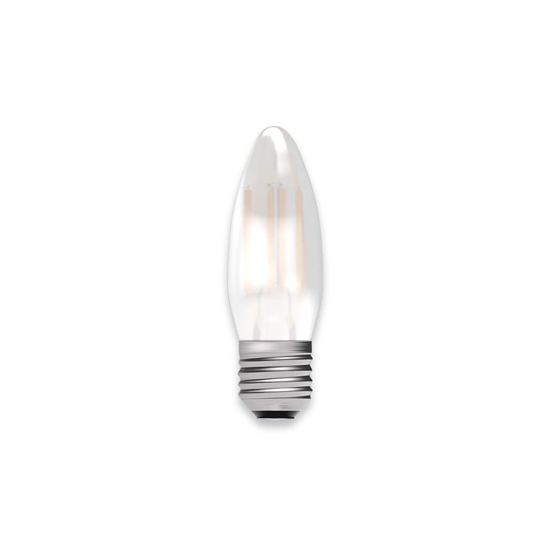 Bell Non-Dimmable Satin LED Filament Candle E27 2700K 3.3W