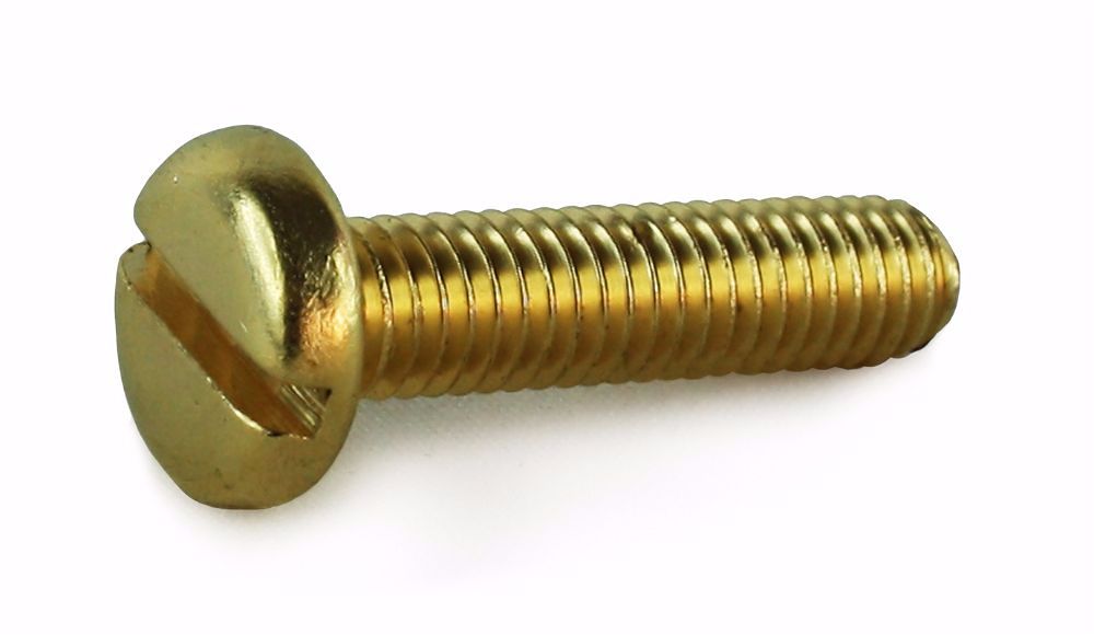 M5x50 Brass Slot Pan Machine Screw