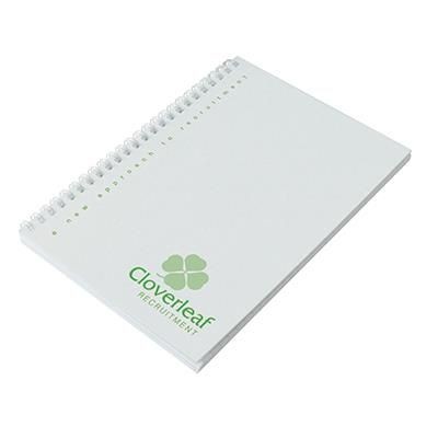 ENVIRO-SMART - A6 WHITE COVER WIRO-BOUND PAD.