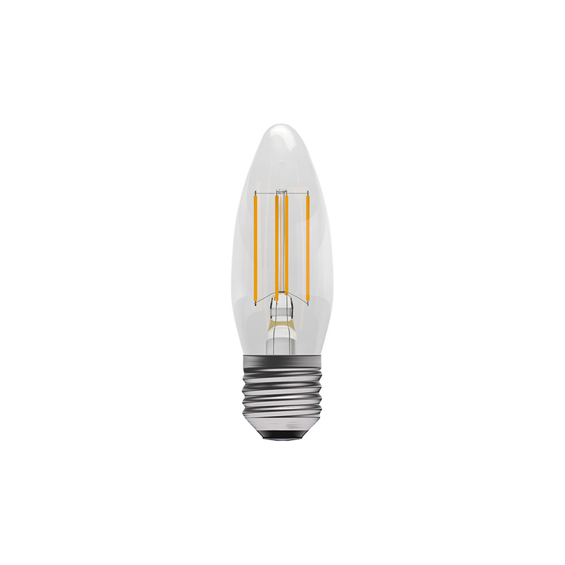 Bell Non-Dimmable Clear LED Filament Candle E27 4000K 3.3W