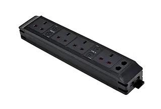 P-Pack-4/2DC - P-Pack Underdesk PDU with 4x UK Sockets, Dual Cat6