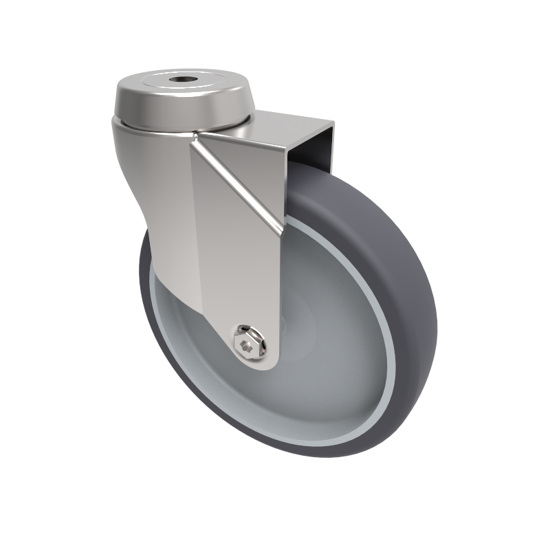 Polypropylene Bolt Hole Swivel Castor 150mm 100kg Load