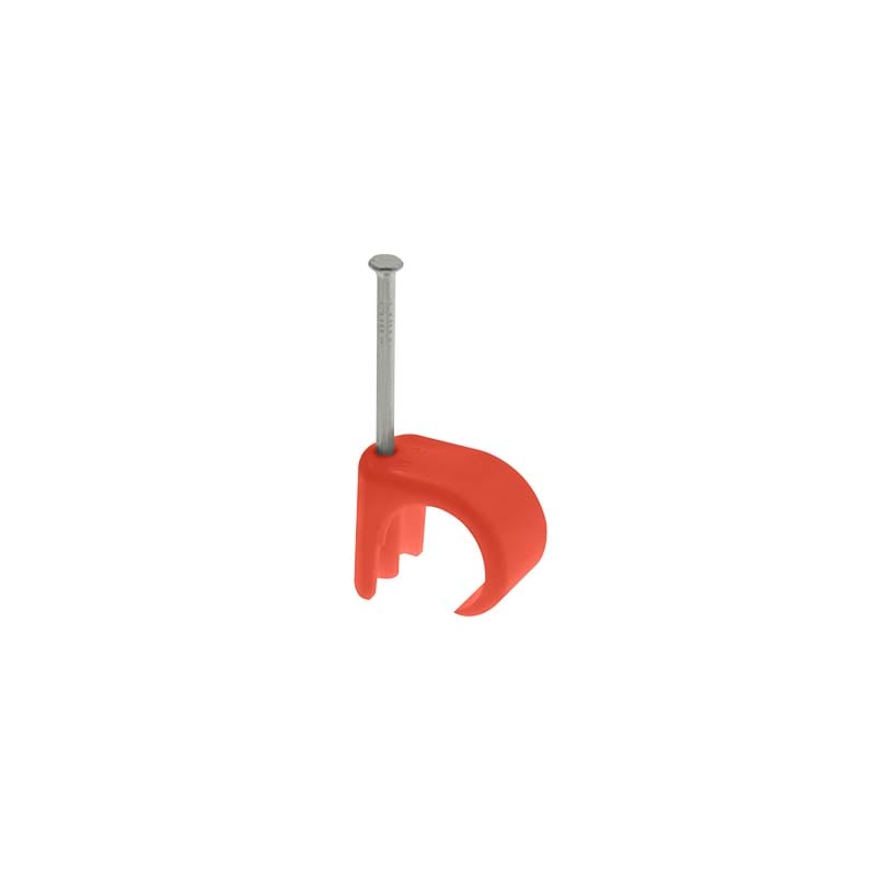 Unicrimp Red Cable Clips for 7-10mm Round Cable Pack of 100