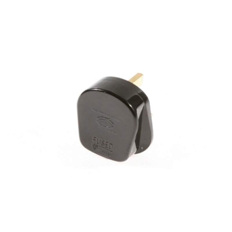 SMJ 13A 3 Pin Plug Black