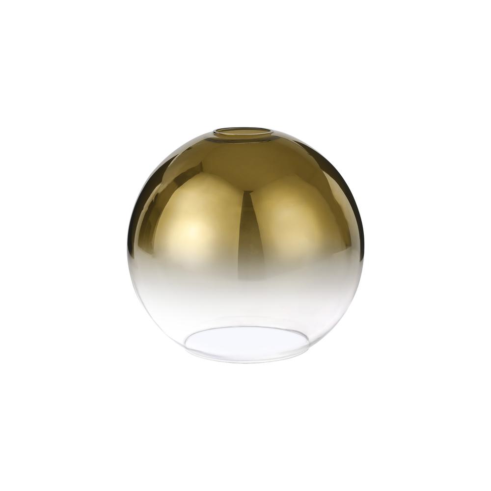 Luxuria Kennith 25cm Globe Glass (B) Gold Fade/Clear