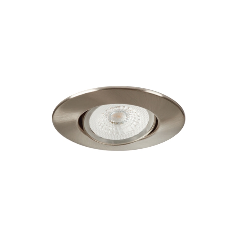 Collingwood H4 Lite Fire Rated LED Downlight 4.3W Brushed Steel 3000K Dimmable