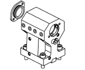 Double radial static tool H&#61;75mm