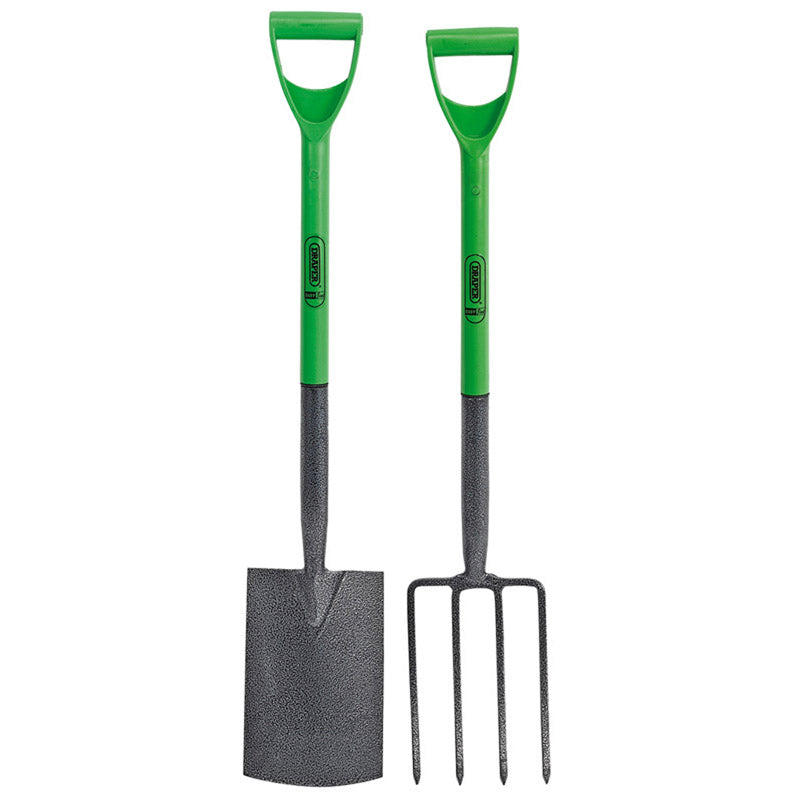 Draper 16566 Easy Find Carbon Steel Garden Fork and Spade Set