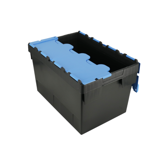 600x400x200 Bale Arm Crate Black 35 Ltr on dollies For Industrial Industry