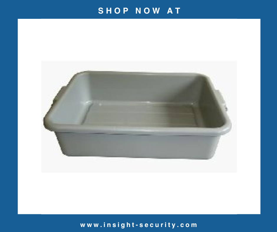 Large Grey Tote Tray - 534 x 394