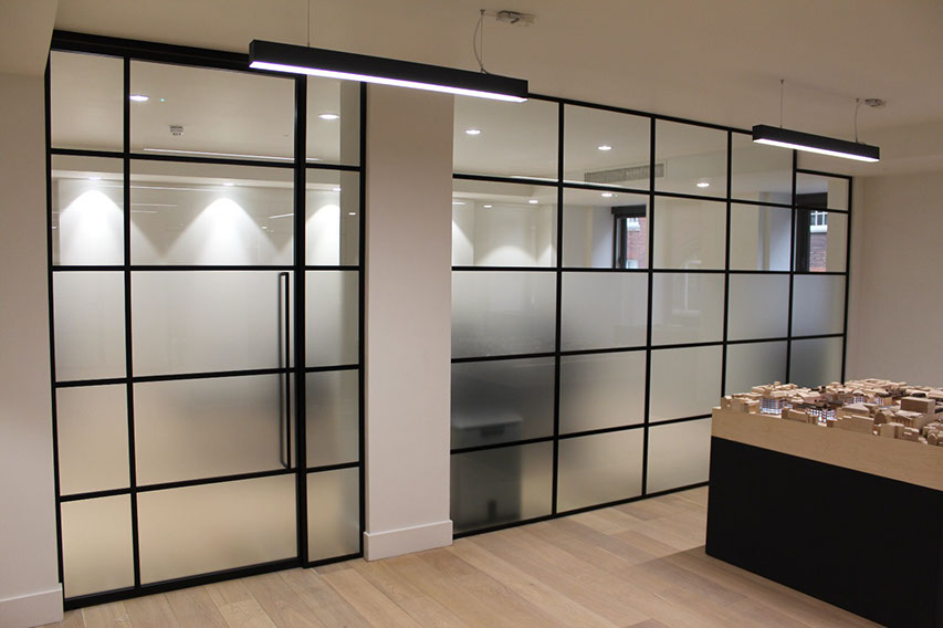 Industrial Style Glass Partitioning