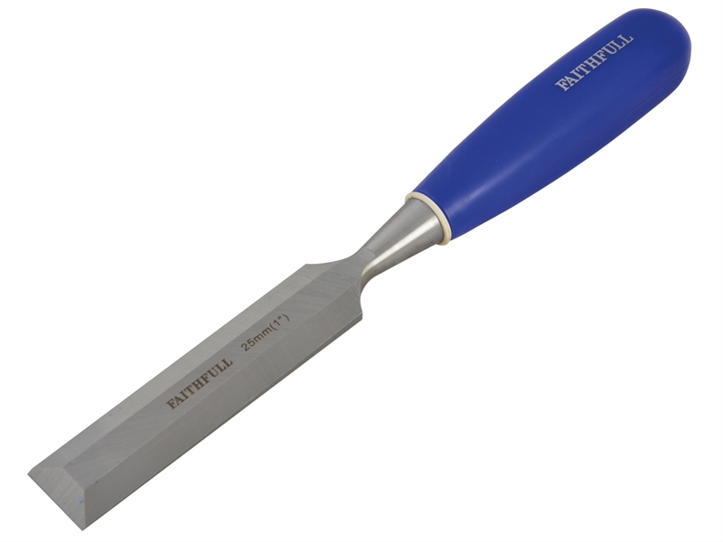 FAITHFULL Bevel Edge Chisel Blue Grip 25mm (1