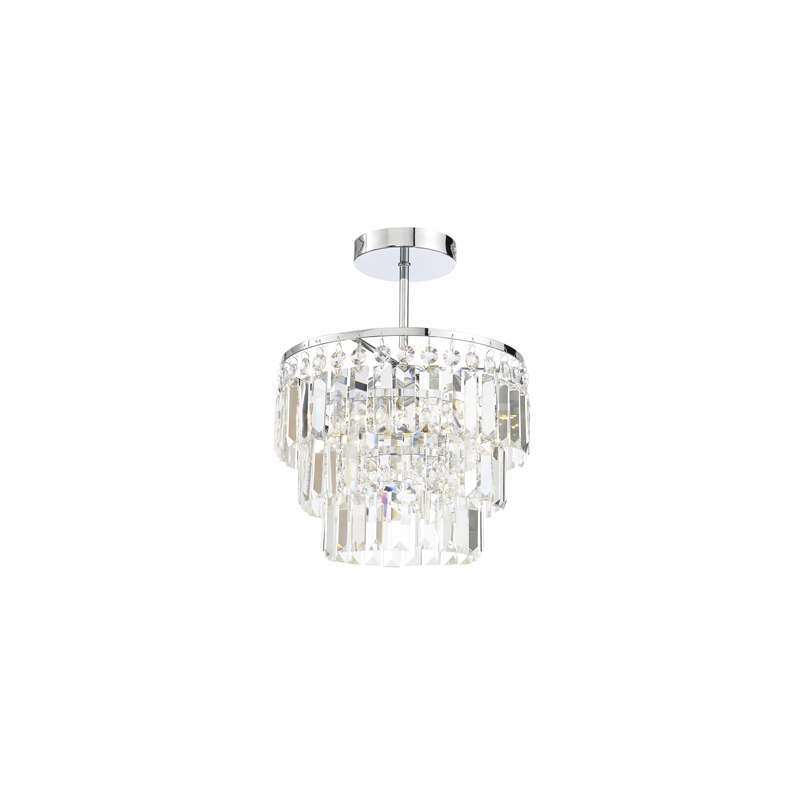 Forum Belle Chandelier Crystal 3xG9 Flush Ceiling Light