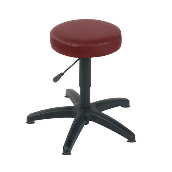 Gas Lift Examination Stool with Glides - Red Wine