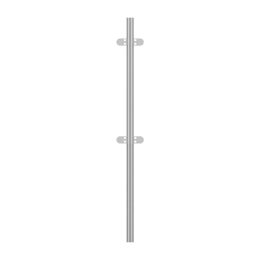 42.4mm Mid Rail for Concrete-In Fix 2 x Clamps, Without Top, 1378mm High