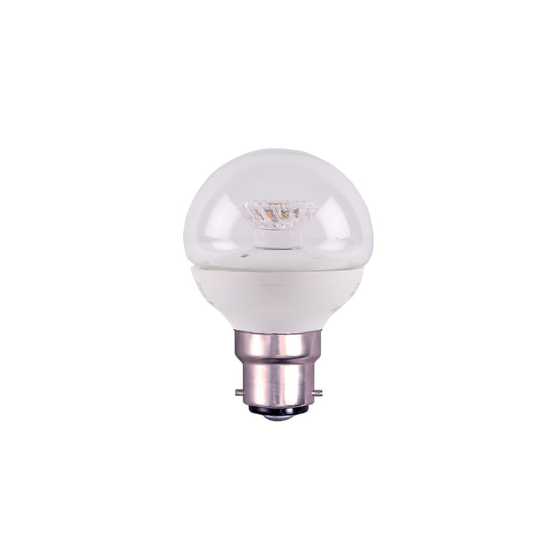 Bell Clear Round Dimmable LED Ball Bulb 2.1W B22 2700K