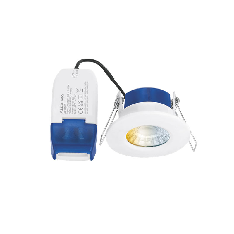 Aurora R6 Fixed 6W 3000-5700K Fire Rated LED Downlight White