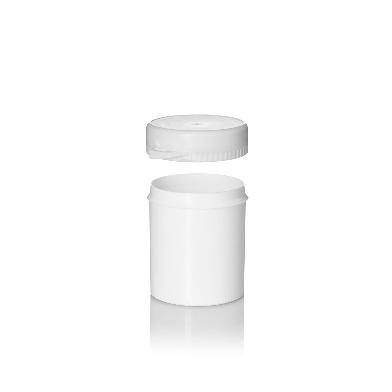 Stockists Of 100ml White PP Tamper Evident Snapsecure Jar