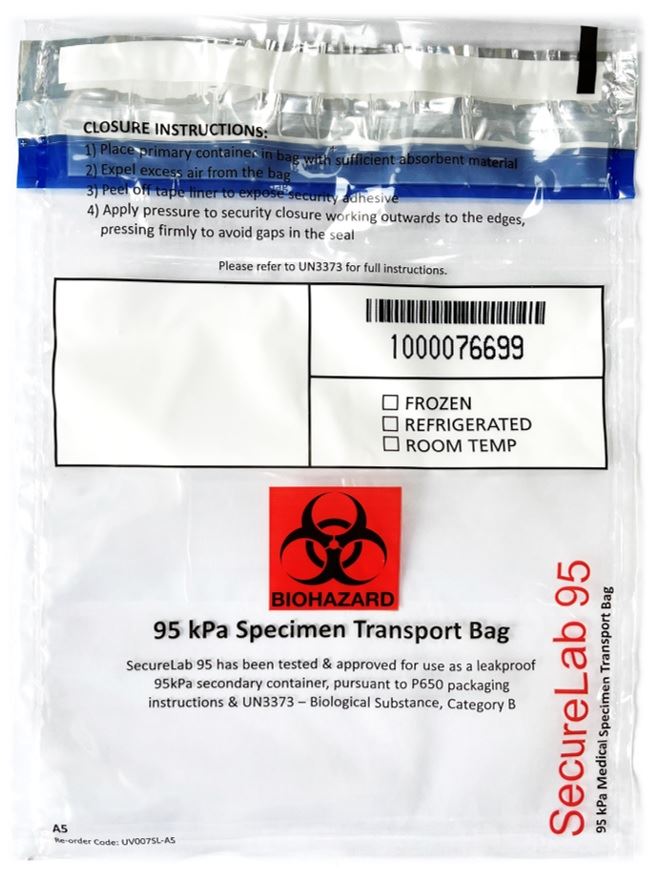 SecureLab 95 - ADR Specimen Transport Bags