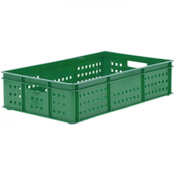 50 Litre Plastic Stacking Bakery Tray with Perforated Base and Sides
