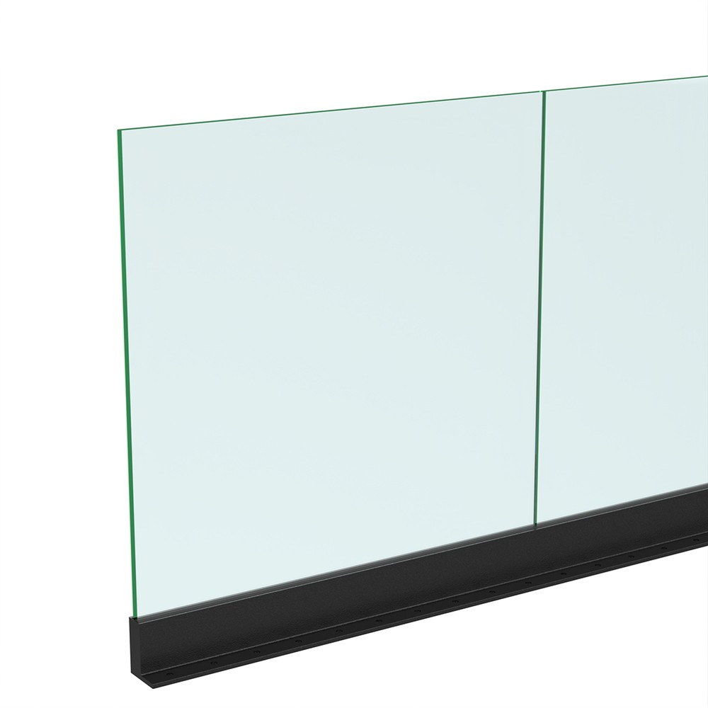 Black Base Pro-F Channel and Gasket - Includes 17.5mm Glass