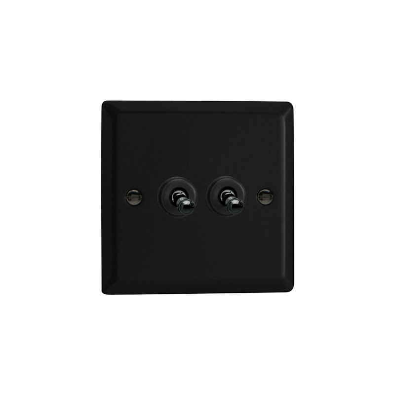 Varilight Urban 2G 10A Toggle Matt Black / Insert Iridium (Standard Plate)