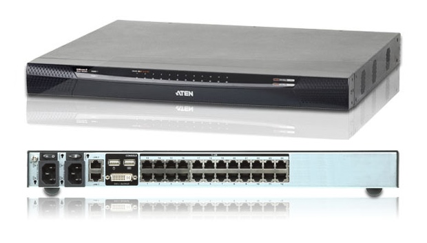 KN4124VA - Aten - 1-Local /4-Remote Access 24-Port Cat 5 KVM over IP Switch with VM with Panel Array Mode, 1920 x 1200 (KN Range)