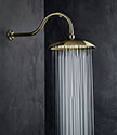 Retro Brass Rainfall Shower Head (75KBR)