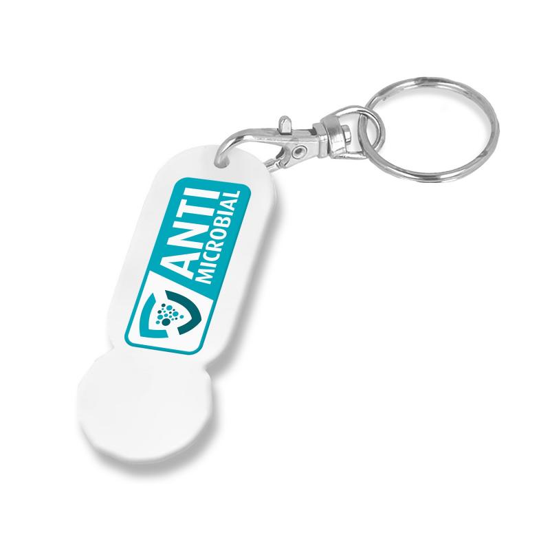 Anti Microbial Trolley Stick Oblong Keyring