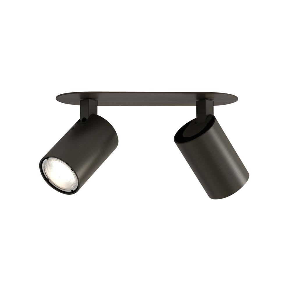 Astro Ascoli Twin Recessed Bronze Spotlight