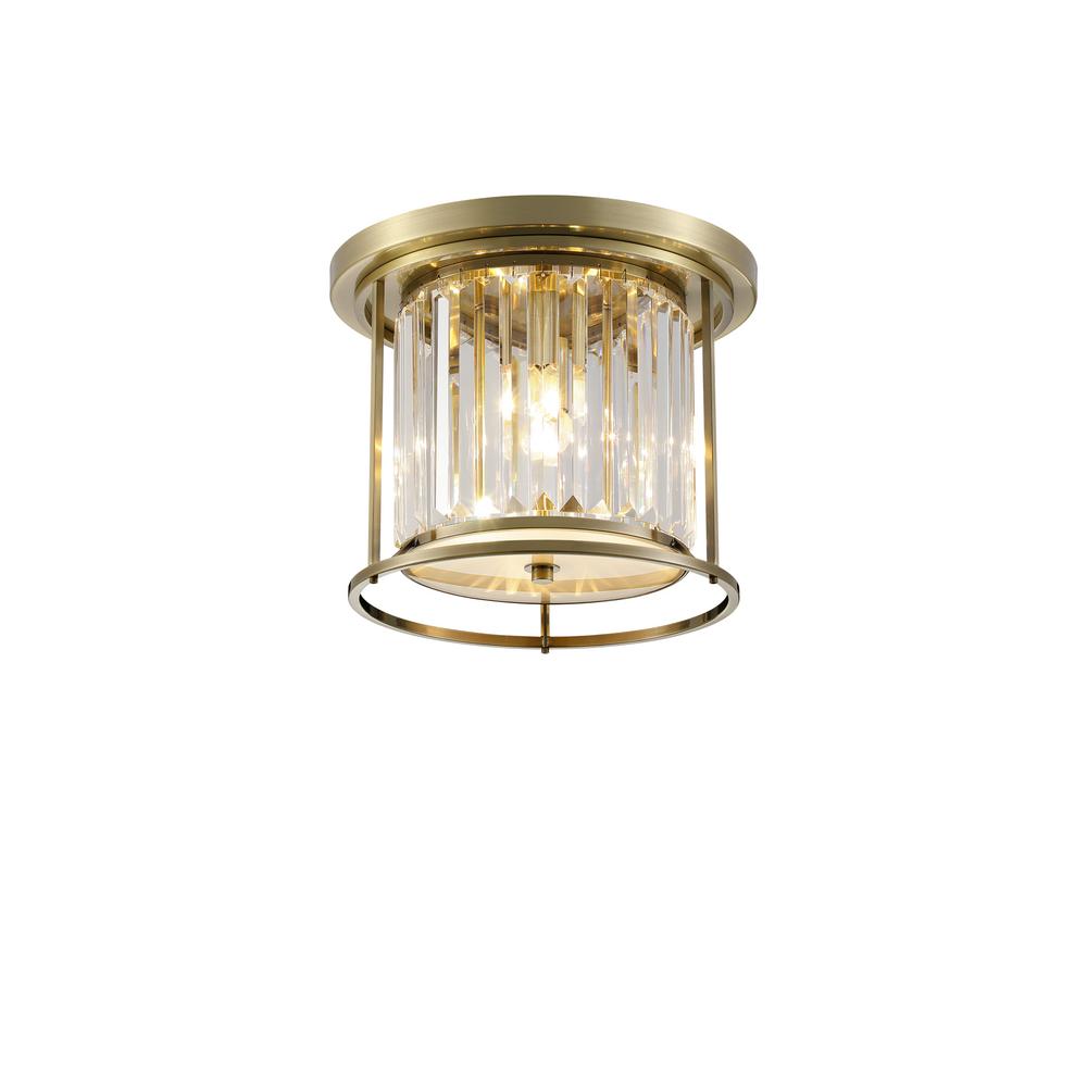 Luxuria Pantheon 36cm Ceiling 3xE27 Antique Brass / Clear