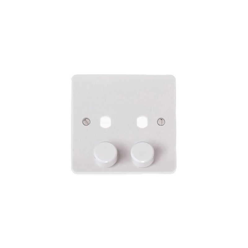 Click Mode 2 Gang Empty Module Dimmer Plate