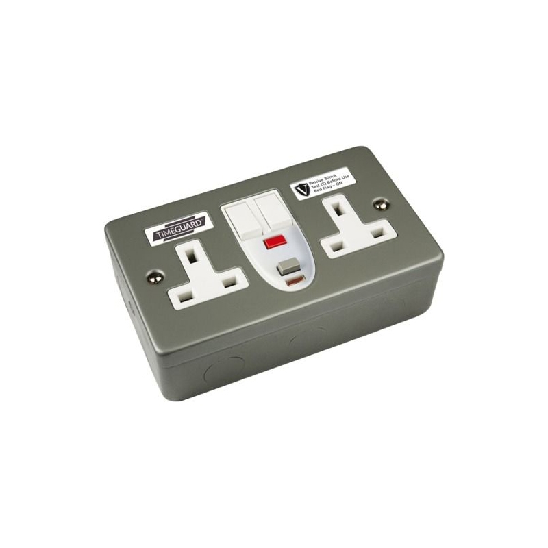 TimeGuard RCD08MPVN Valiance RCD Twin Socket Passive