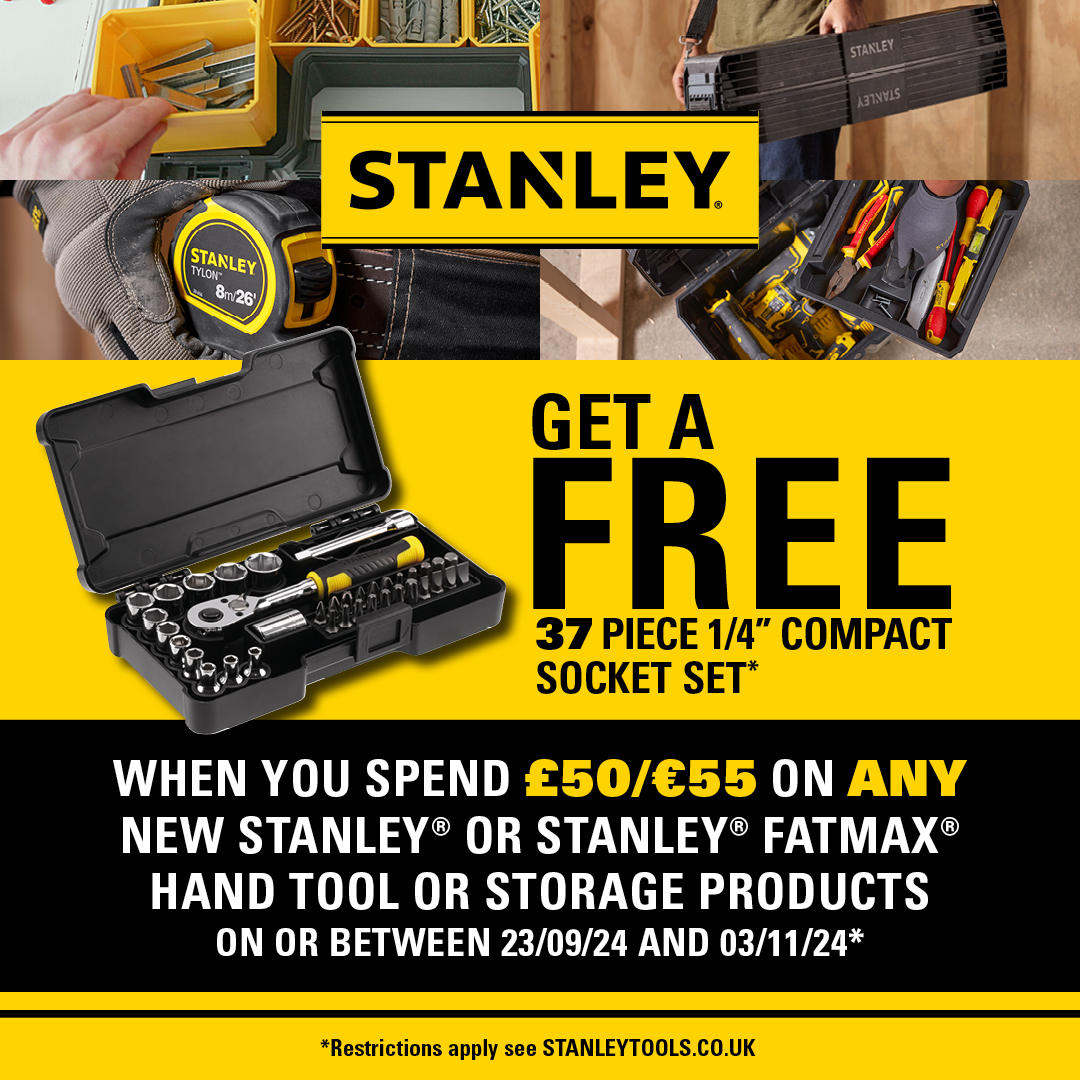 Fancy a FREEBIE from Stanley Tools?