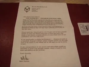 Rare Brooke Bond Queen Elizabeth 1 & 11 New Series Letter 1982