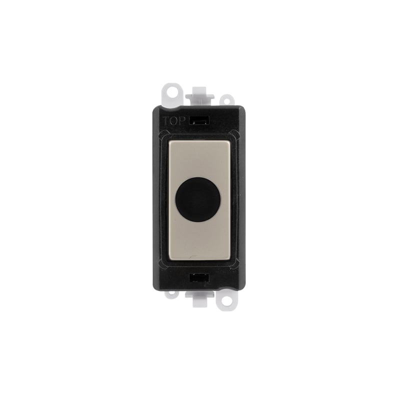 Click 20AX Pearl Nickel 20A Flex Outlet Module Insert Black